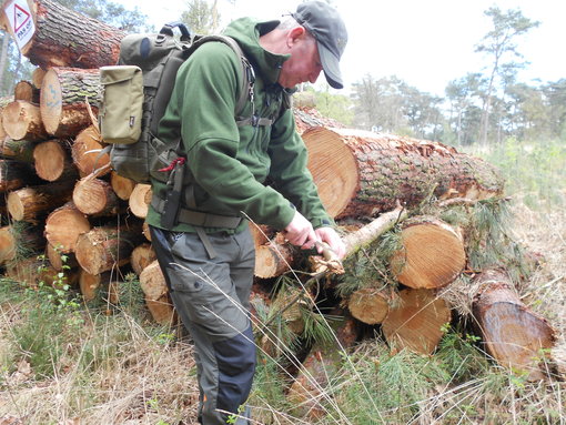 aan het werk met de koppelriem om Aan het werk met de koppelriem om