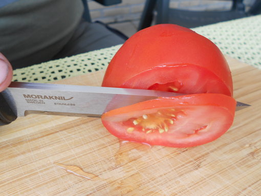 Tomaat snijden Tomaat snijden