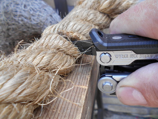 Manilla touw snijden