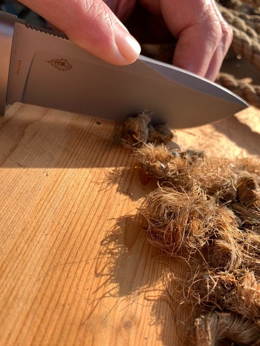 snijden manilla touw
