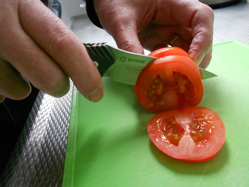 Scherpte test op tomaat