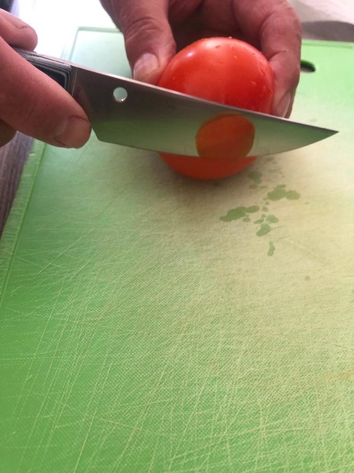 Tomaat snijden