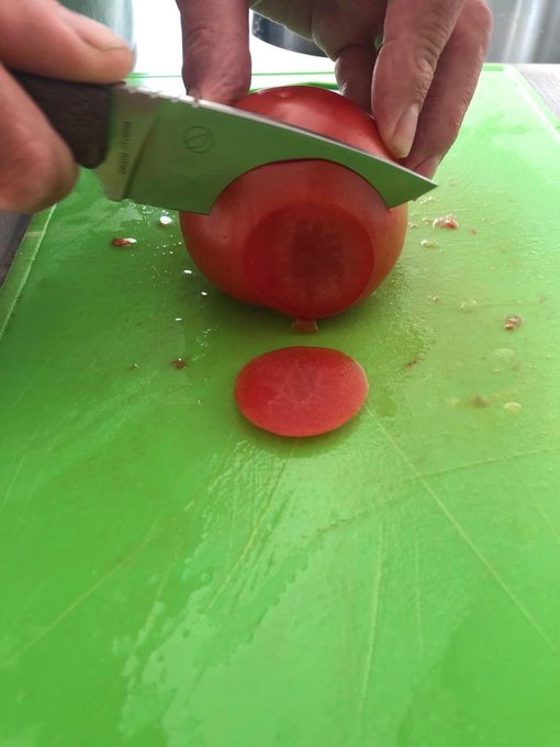 tomaat snijden