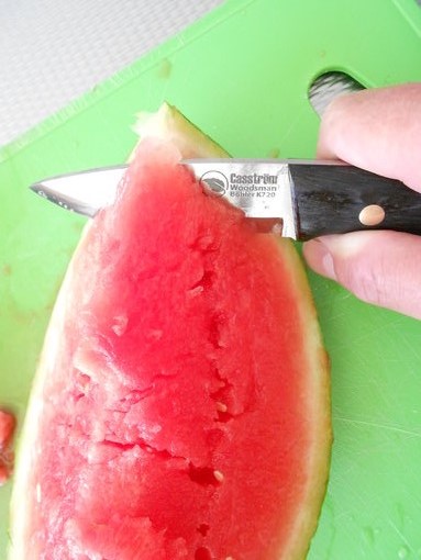 Meloen snijden