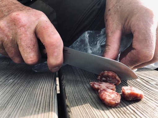 worst snijden worst snijden